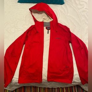 Patagonia rain jacket. Red. Size small Men’s.